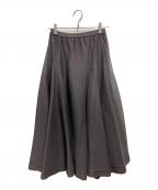 Curensologyカレンソロジー）の古着「COMFORT EMBRACEMENTシアーフレアースカート」｜グレー