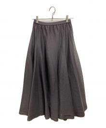 Curensology（カレンソロジー）の古着「COMFORT EMBRACEMENTシアーフレアースカート」｜グレー