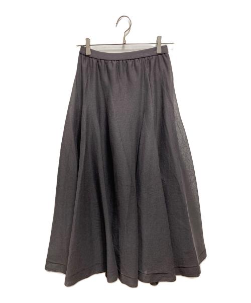 Curensology（カレンソロジー）Curensology (カレンソロジー) COMFORT EMBRACEMENTシアーフレアースカート グレー サイズ:Free 未使用品の古着・服飾アイテム