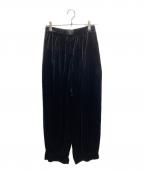 Curensologyカレンソロジー）の古着「ベロアドロストパンツ」｜ブラック