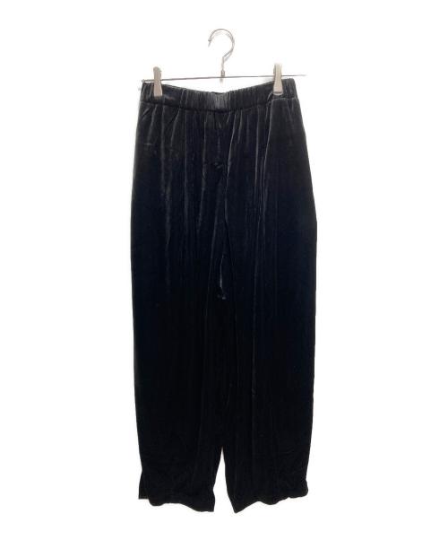 Curensology（カレンソロジー）Curensology (カレンソロジー) ベロアドロストパンツ ブラック サイズ:Free 未使用品の古着・服飾アイテム