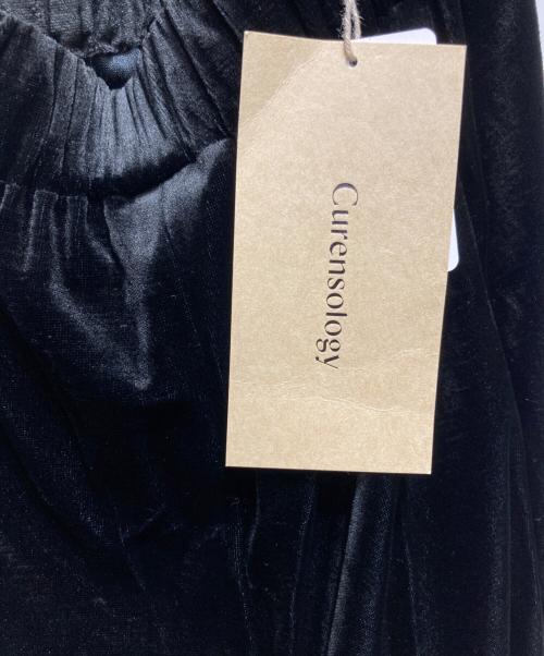 Curensology（カレンソロジー）Curensology (カレンソロジー) ベロアドロストパンツ ブラック サイズ:Free 未使用品の古着・服飾アイテム