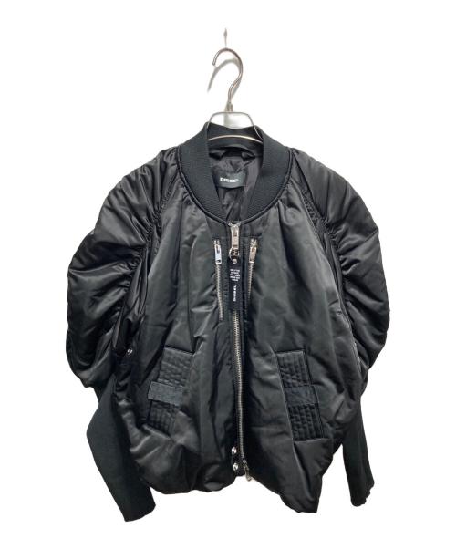 DIESEL（ディーゼル）DIESEL (ディーゼル) オーバー ボンバージャケット ブラック サイズ:不明の古着・服飾アイテム