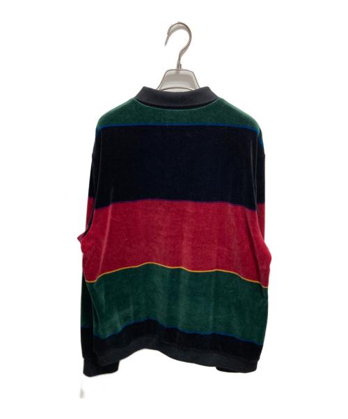SUPREME（シュプリーム）Supreme (シュプリーム) 19AW Stripe Velour L/S Polo マルチカラー サイズ:Lの古着・服飾アイテム