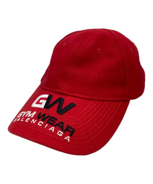 BALENCIAGA（バレンシアガ）BALENCIAGA (バレンシアガ) GYM WEAR CAPキャップ レッドの古着・服飾アイテム