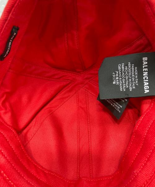 BALENCIAGA（バレンシアガ）BALENCIAGA (バレンシアガ) GYM WEAR CAPキャップ レッドの古着・服飾アイテム