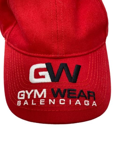 BALENCIAGA（バレンシアガ）BALENCIAGA (バレンシアガ) GYM WEAR CAPキャップ レッドの古着・服飾アイテム