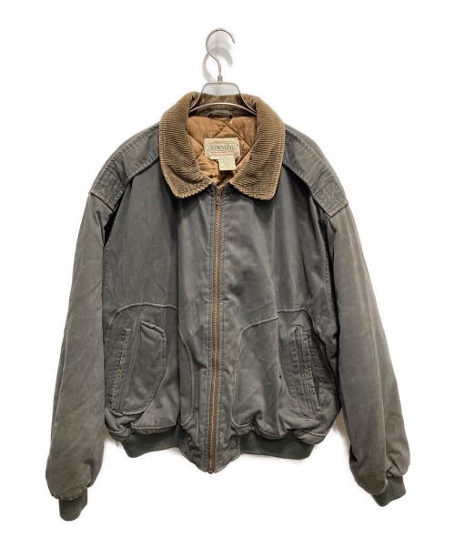 ST JOHN'S BAY（セントジョンズベイ）ST JOHN'S BAY (セントジョンズベイ) 90s 襟コーズ中綿ジャケット グレー サイズ:Lの古着・服飾アイテム