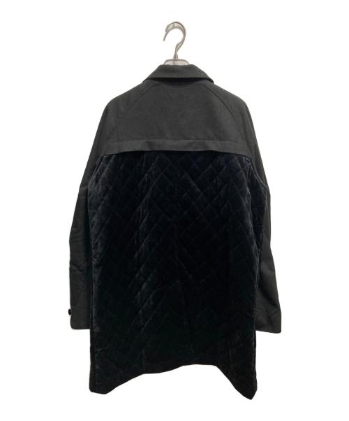C DIEM（カルペディエム）C DIEM (カルペディエム) ステンカラーキルティングコンビコート ブラック サイズ:Mの古着・服飾アイテム