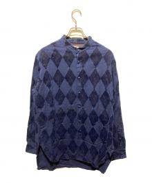 masu（エムエーエスユー）の古着「ARGYLE SHIRTS」｜ネイビー
