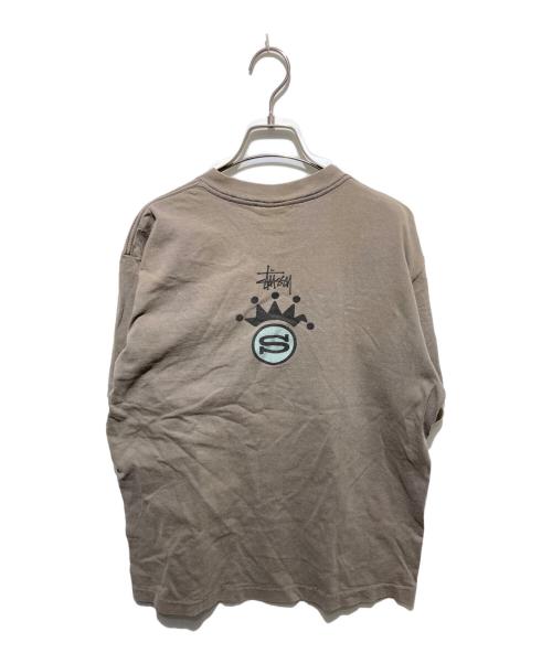 stussy（ステューシー）stussy (ステューシー) 90s 折れクラウンTシャツ グリーン サイズ:Lの古着・服飾アイテム