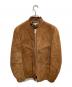 SCHOTT BROS.（ショットブロス）の古着「スエードレザーライダースジャケット」｜ブラウン