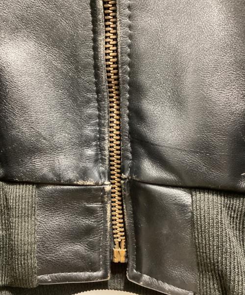 VANSON（バンソン）VANSON (バンソン) レザージャケット/Team Jacket ブラック サイズ:40の古着・服飾アイテム