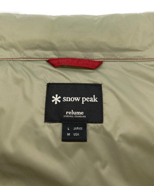 Snow peak（スノーピーク）Snow peak (スノーピーク) ダウンベスト レッド サイズ:Lの古着・服飾アイテム
