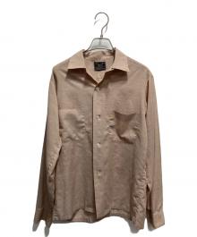 Sears（シアーズ）の古着「60s～70s PERMA PREST ヴィンテージオープンカラーシャツ」｜ベージュ