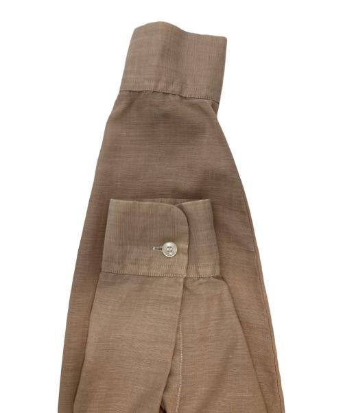 Sears（シアーズ）Sears (シアーズ) 60s～70s PERMA PREST ヴィンテージオープンカラーシャツ ベージュ サイズ:Sの古着・服飾アイテム