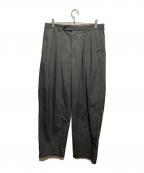 STEVEN ALANスティーブンアラン）の古着「25ss サプレックス インツープリーツ ドレス トラウザーズ」｜グレー