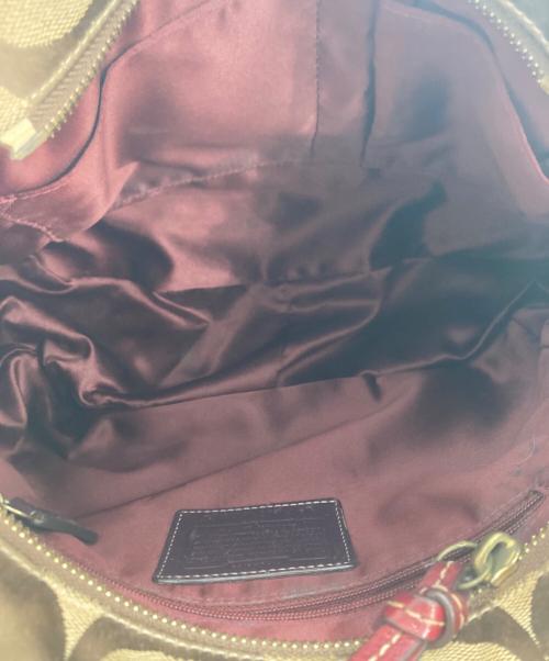COACH（コーチ）COACH (コーチ) シグネチャー トートバッグ ベージュの古着・服飾アイテム