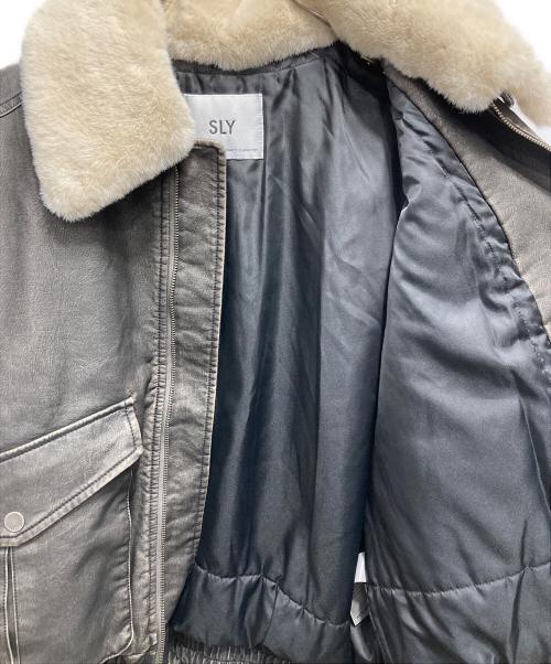 SLY（スライ）SLY (スライ) ウォッシュド パッファー ブルゾン ブラック サイズ:FREEの古着・服飾アイテム