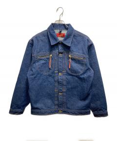 中古・古着通販】HUF (ハフ) スカル刺繍デニムジャケット ブラック