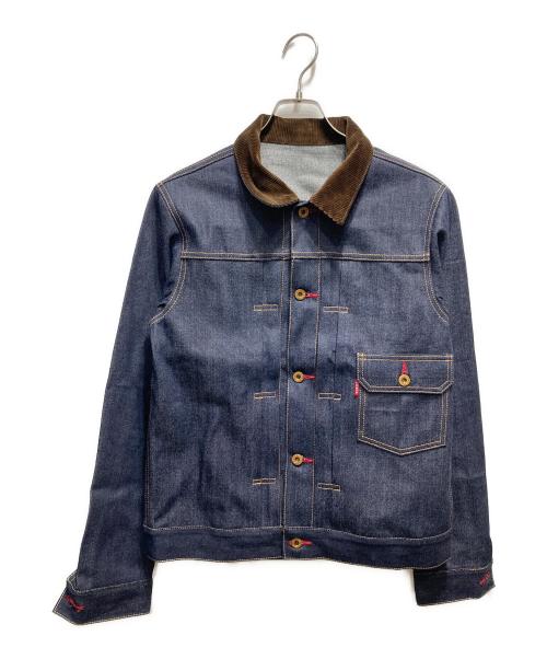 SIESTA（シエスタ）siesta (シエスタ) 1stタイプ襟コーズデニムジャケット インディゴ サイズ:Lの古着・服飾アイテム