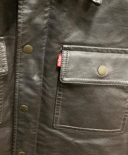 LEVI'S（リーバイス）LEVI'S (リーバイス) 裏ボアフェイクレザージャケット ブラウン サイズ:XLの古着・服飾アイテム
