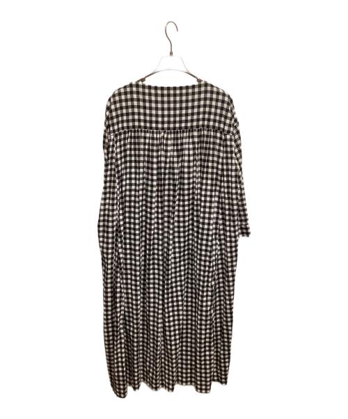 house of lotus（ハウスオブロータス）house of lotus (ハウスオブロータス) ギンガムプリントギャザーワンピース ブラック×グレー サイズ:Sの古着・服飾アイテム