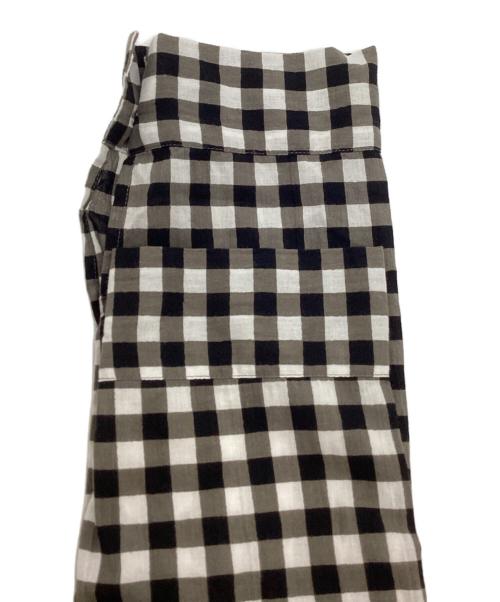 house of lotus（ハウスオブロータス）house of lotus (ハウスオブロータス) ギンガムプリントギャザーワンピース ブラック×グレー サイズ:Sの古着・服飾アイテム