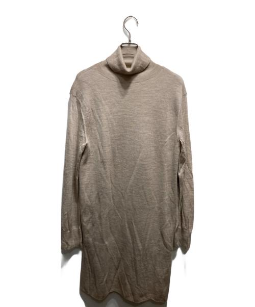 PLAIN PEOPLE（プレインピープル）PLAIN PEOPLE (プレインピープル) ウールタートルネックニットワンピース ベージュ サイズ:9の古着・服飾アイテム