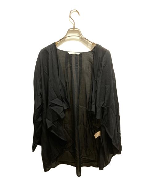 PLAIN PEOPLE（プレインピープル）PLAIN PEOPLE (プレインピープル) キュプラシフォンドレープカーディガン ネイビー サイズ:9の古着・服飾アイテム