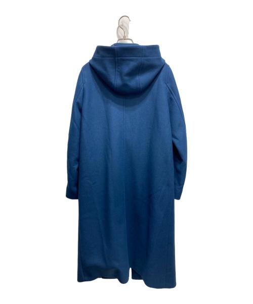 MACKINTOSH LONDON（マッキントッシュ ロンドン）MACKINTOSH LONDON (マッキントッシュ ロンドン) CHRYSTON ウールダブルクロスフーデットコート ブルー サイズ:38の古着・服飾アイテム