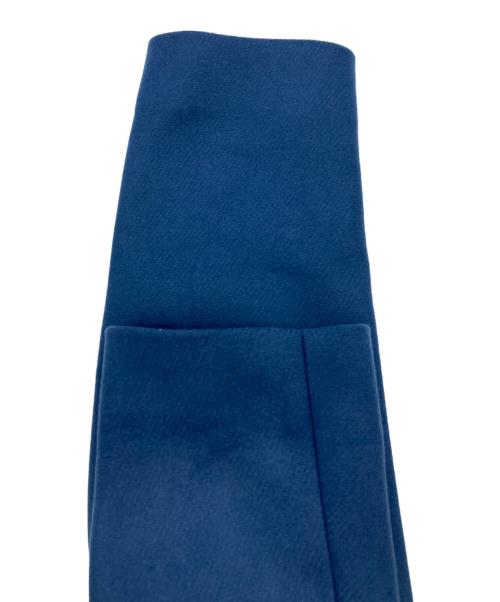 MACKINTOSH LONDON（マッキントッシュ ロンドン）MACKINTOSH LONDON (マッキントッシュ ロンドン) CHRYSTON ウールダブルクロスフーデットコート ブルー サイズ:38の古着・服飾アイテム