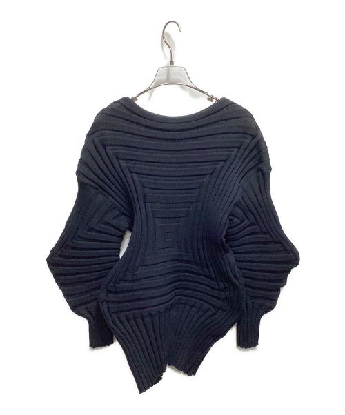 PLEATS PLEASE（プリーツプリーズ）PLEATS PLEASE (プリーツプリーズ) デザインニット ネイビー サイズ:不明の古着・服飾アイテム