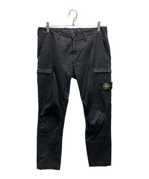 STONE ISLAND（ストーンアイランド）STONE ISLAND (ストーンアイランド) PANTALON CARGO ブラック サイズ:W34の古着・服飾アイテム