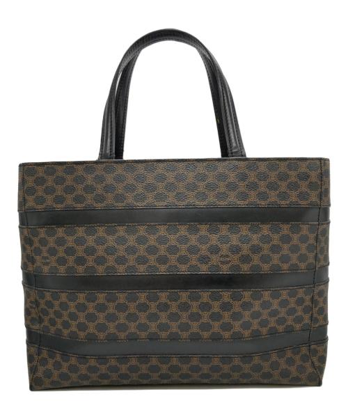 CELINE（セリーヌ）CELINE (セリーヌ) マカダム柄トートバッグ ブラウンの古着・服飾アイテム