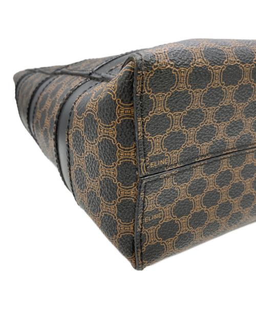 CELINE（セリーヌ）CELINE (セリーヌ) マカダム柄トートバッグ ブラウンの古着・服飾アイテム