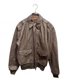 AVIREX（アヴィレックス）の古着「80s A-2 フライトレザージャケット」｜ブラウン