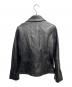 nano・universe (ナノ・ユニバース) ラムレザーライダースジャケット ブラック サイズ:36：3000円