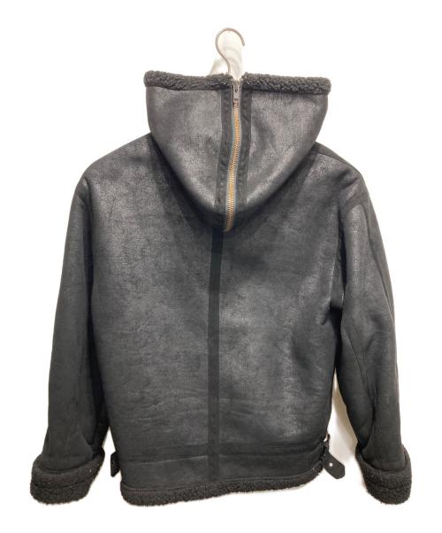 PERVERZE（パーバーズ）PERVERZE (パーバーズ) スタンドカラームートンジャケット ブラック サイズ:FREEの古着・服飾アイテム