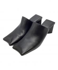 BALENCIAGA（バレンシアガ）の古着「スクエアミュール」｜ブラック