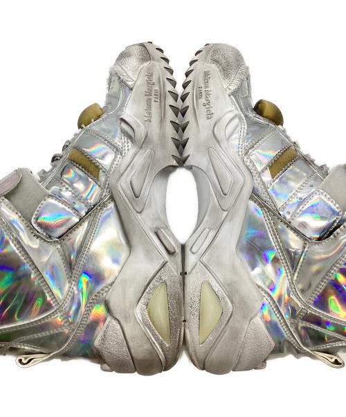 Maison Margiela（メゾンマルジェラ）Maison Margiela (メゾンマルジェラ) ロートップレトロスニーカー シルバー サイズ:37の古着・服飾アイテム