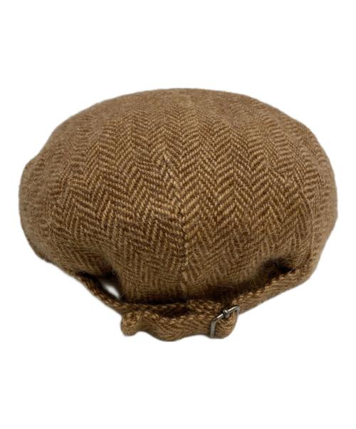 RALPH LAUREN Purple Label（ラルフ ローレン パープル レーベル）RALPH LAUREN PURPLE LABEL (ラルフ ローレン パープル レーベル) ハンティングキャップ ベージュの古着・服飾アイテム