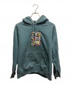 SUPREMEシュプリーム）の古着「Neil Blender Mosaic Hooded Sweatshirt」｜ブルー