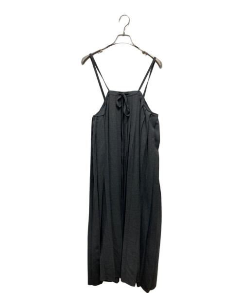 Curensology（カレンソロジー）Curensology (カレンソロジー) プリーツキャミソールワンピース グレー サイズ:Freeの古着・服飾アイテム