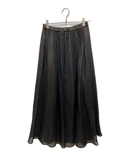 Curensology（カレンソロジー）Curensology (カレンソロジー) オーガンジータックスカート ブラック サイズ:Free 未使用品の古着・服飾アイテム