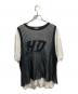 HEDIE（エディクロス）の古着「Mesh Layered Tee」｜ブラック×ホワイト