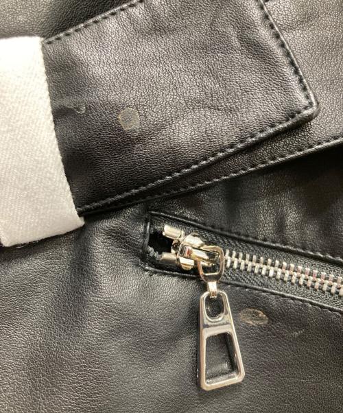 YOIKADAKADA（ヨイカダカダ）YOIKADAKADA (ヨイカダカダ) パンク風二重ワイドパンツ ブラック サイズ:Lの古着・服飾アイテム