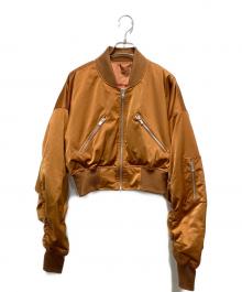 STUDIO R330（スタジオ アール330）の古着「デザインショート丈ブルゾン」｜ブラウン