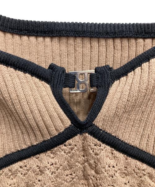 PRANK PROJECT（プランクプロジェクト）PRANK PROJECT (プランクプロジェクト) Eyelet Knit Bodysuit ベージュ サイズ:FREEの古着・服飾アイテム