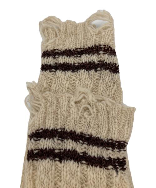 PRANK PROJECT（プランクプロジェクト）PRANK PROJECT (プランクプロジェクト) ポロネックニット アイボリー サイズ:FREEの古着・服飾アイテム